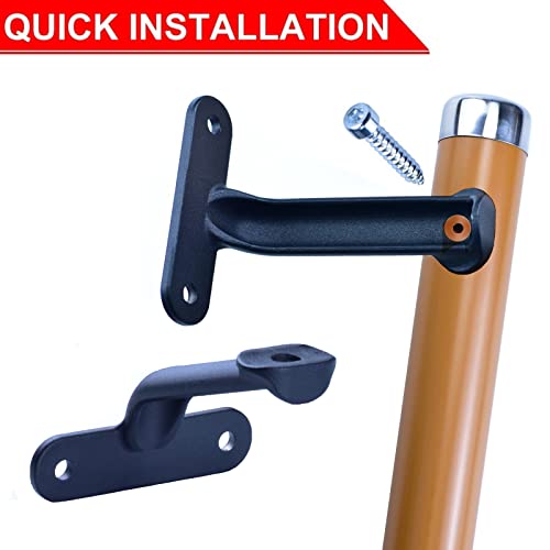6.5Ft Wooden Non-Slip Wall Mounted Handrail Z36127