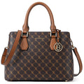 Medium Leather Top Handle Satchel Handbag Z896