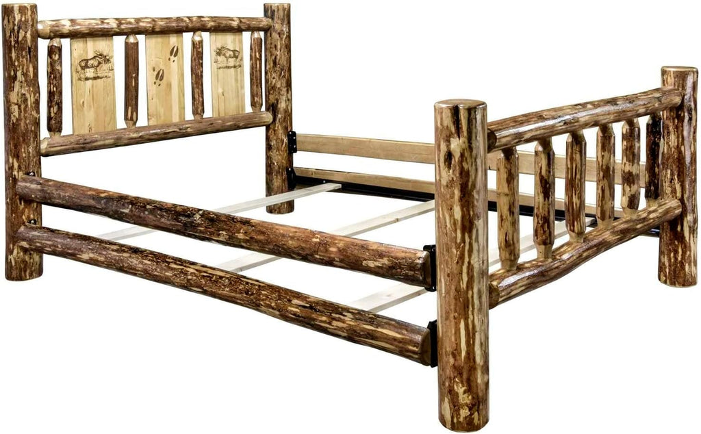 Brown Twin Wood Bed I57076