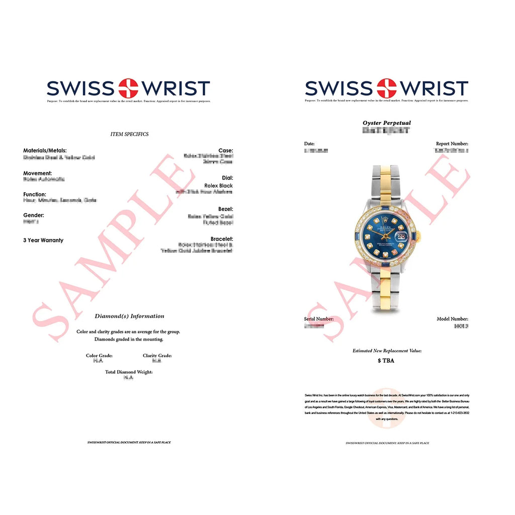 Pre-Owned Ladies 26mm Datejust Wristwatch Blue Diamond G96360
