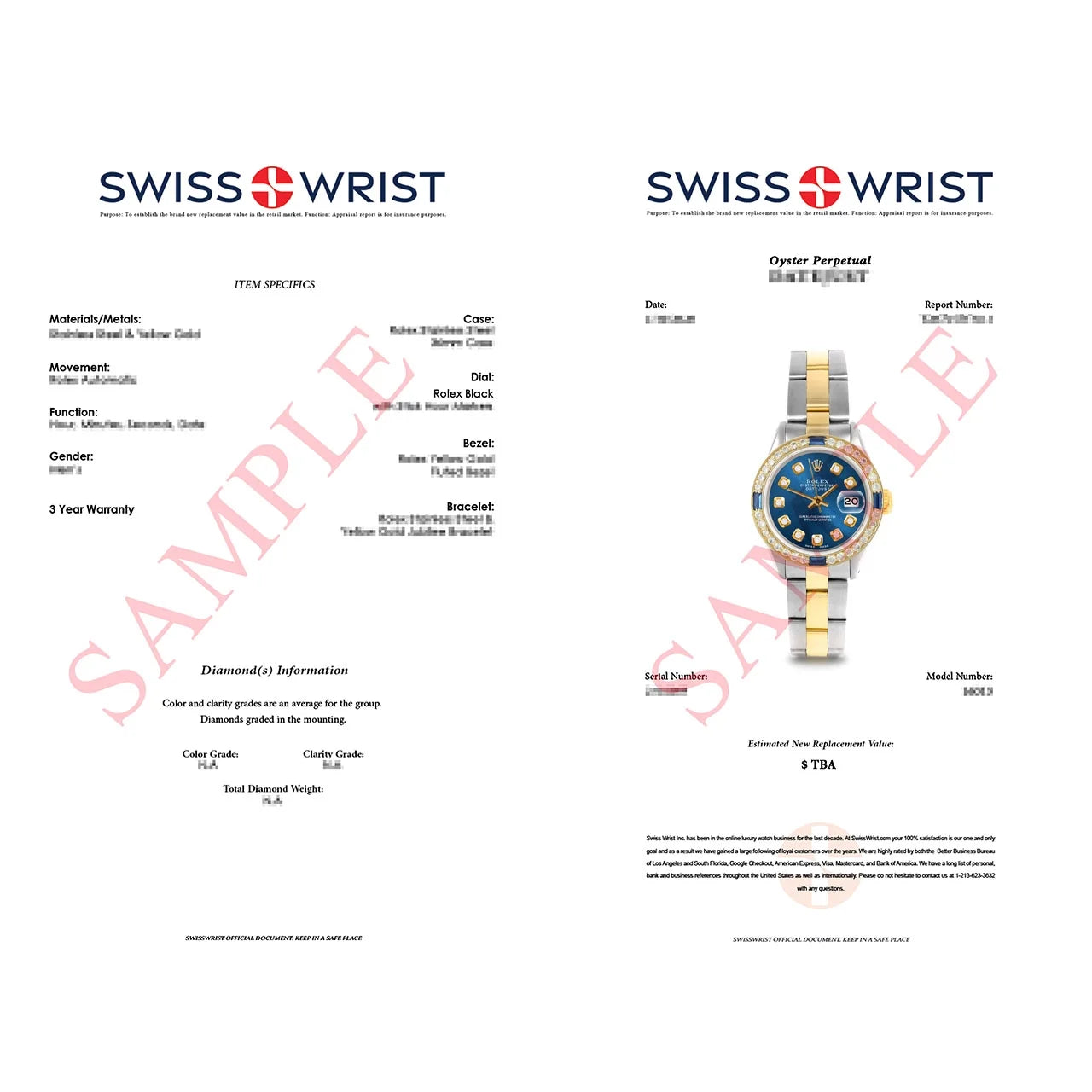 Pre-Owned Ladies 26mm Datejust Wristwatch Blue Diamond G96360