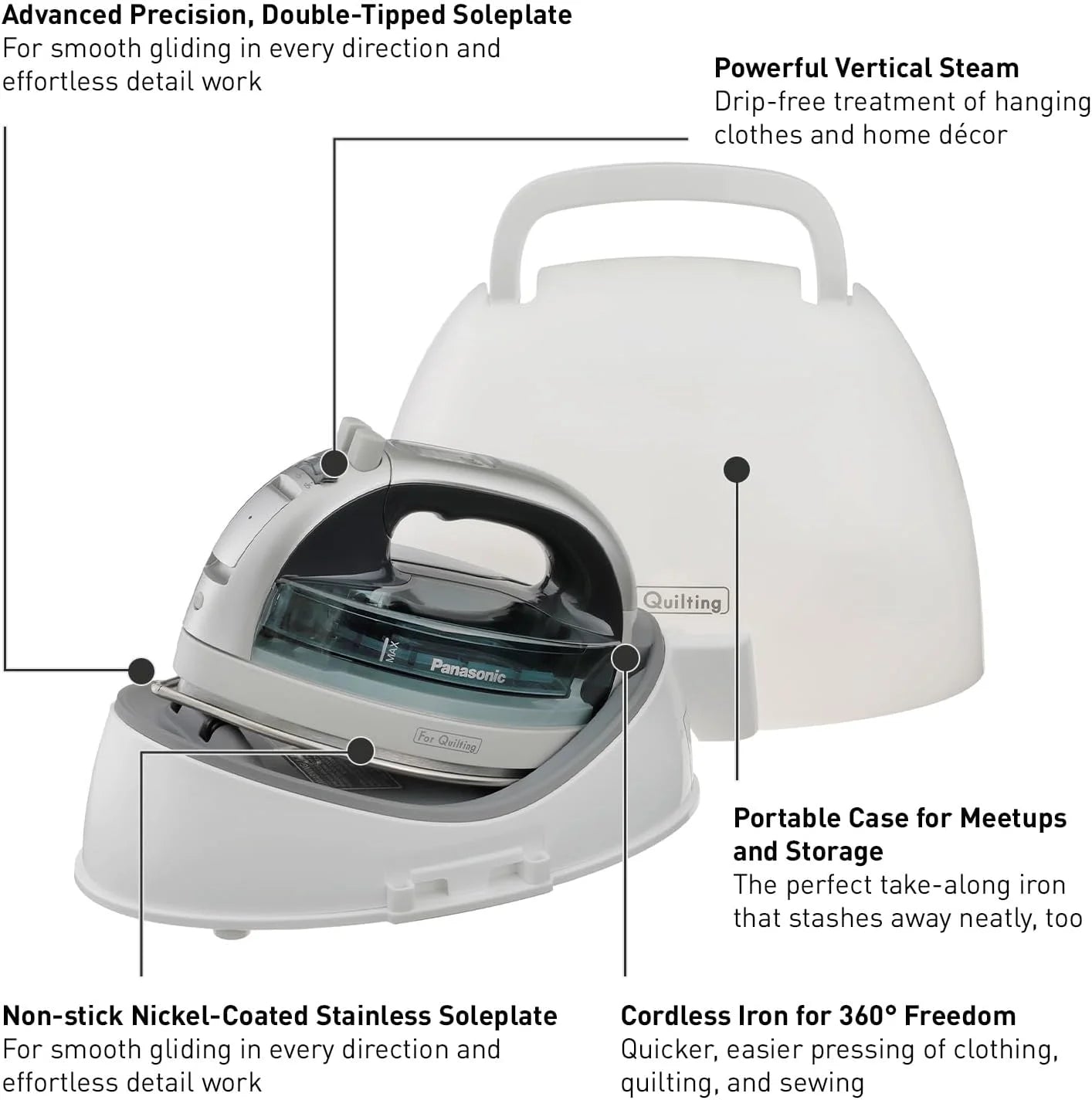 Cordless Iron with Stainless Steel Soleplate W123086