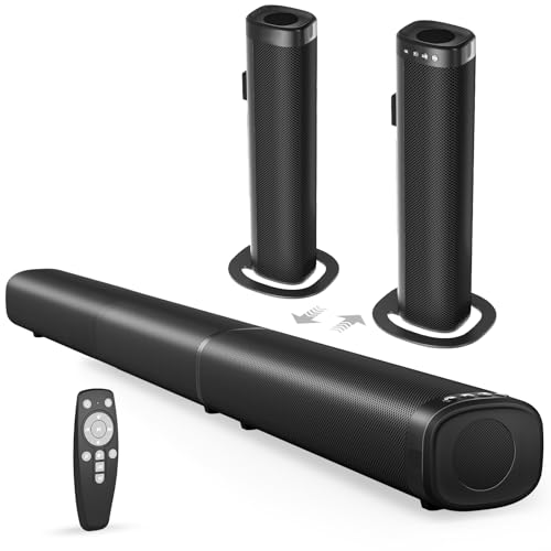 Sound Bar, Bluetooth 5.3 Soundbar, 2 in 1 Detachable Home Speaker R2448