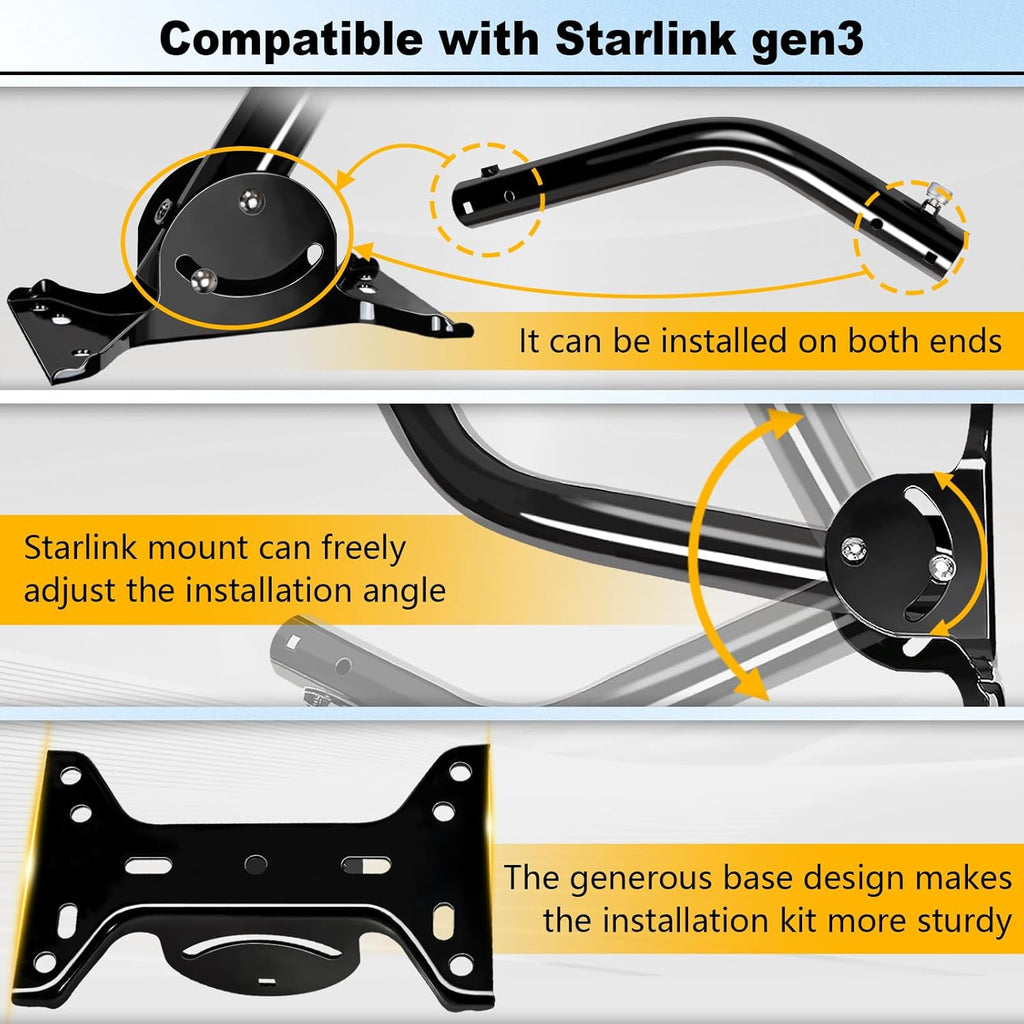 Adjustable Starlink Gen 3 Mount with Pipe Adapter M93220