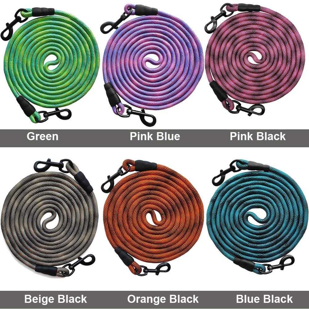 8ft/12ft/20ft/30ft/50ft Dog Tie-Out Long Rope Leash A874886