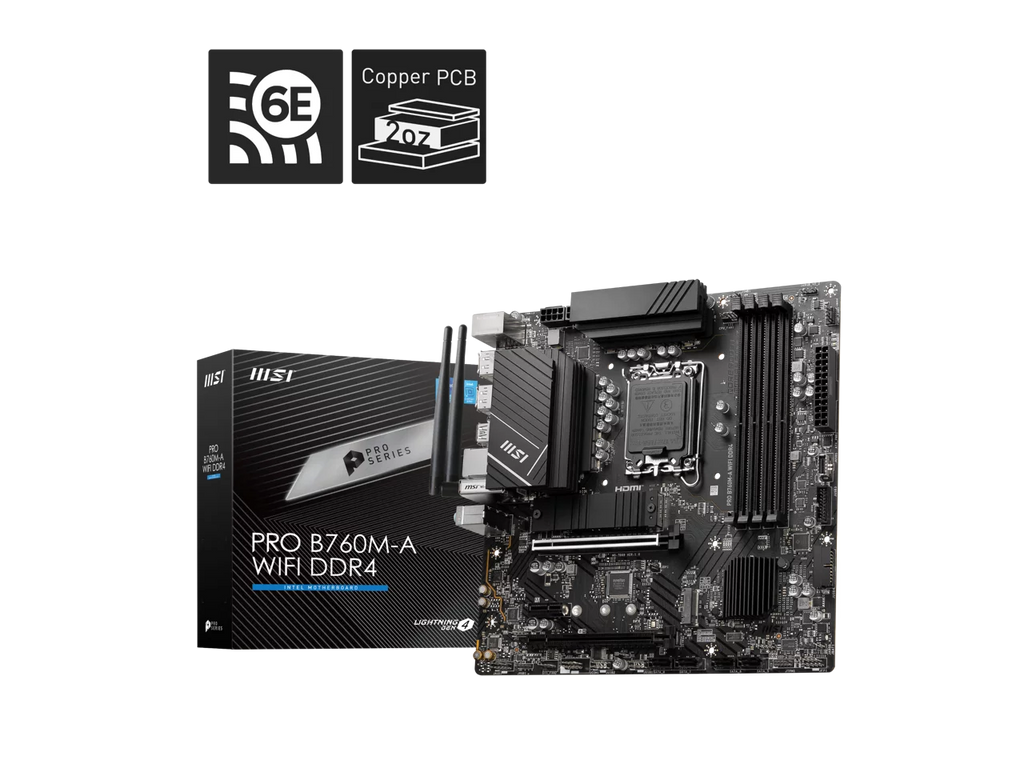 Micro ATX Motherboard with WiFi 6 and 2.5Gb LAN R105297