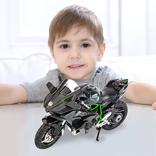Black DieCast Motorcycle Model P9828