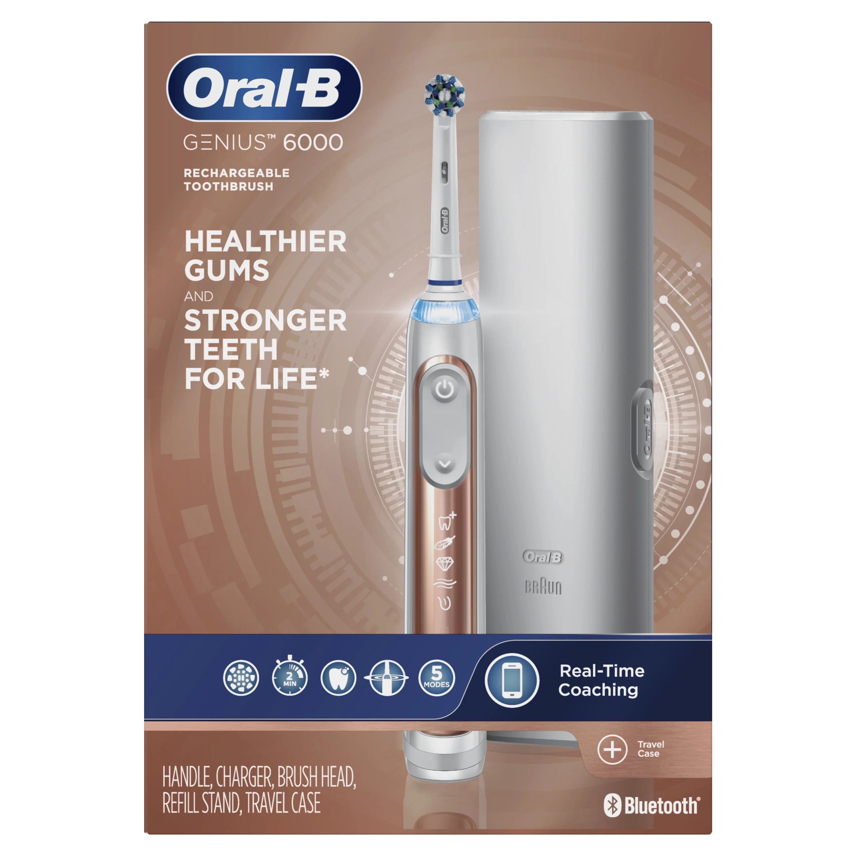 Rose Gold Rechargeable Electric Toothbrush S301979
