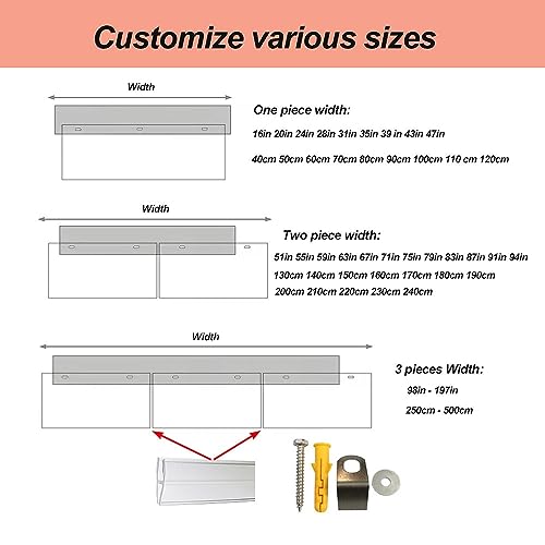 Clear Polycarbonate Window Awning 14" Depth S26385