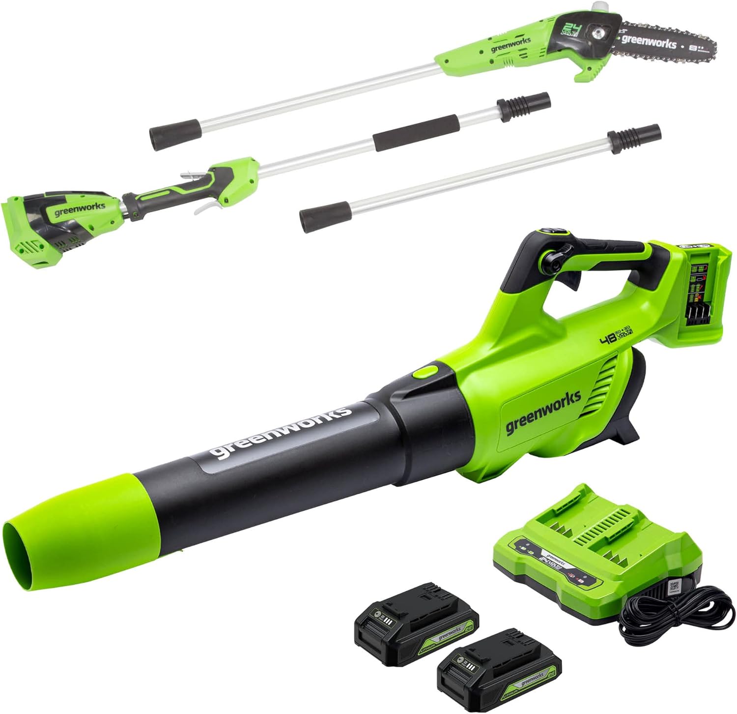 48V Cordless Axial Blower with 2.0Ah Batteries and Charger W694194