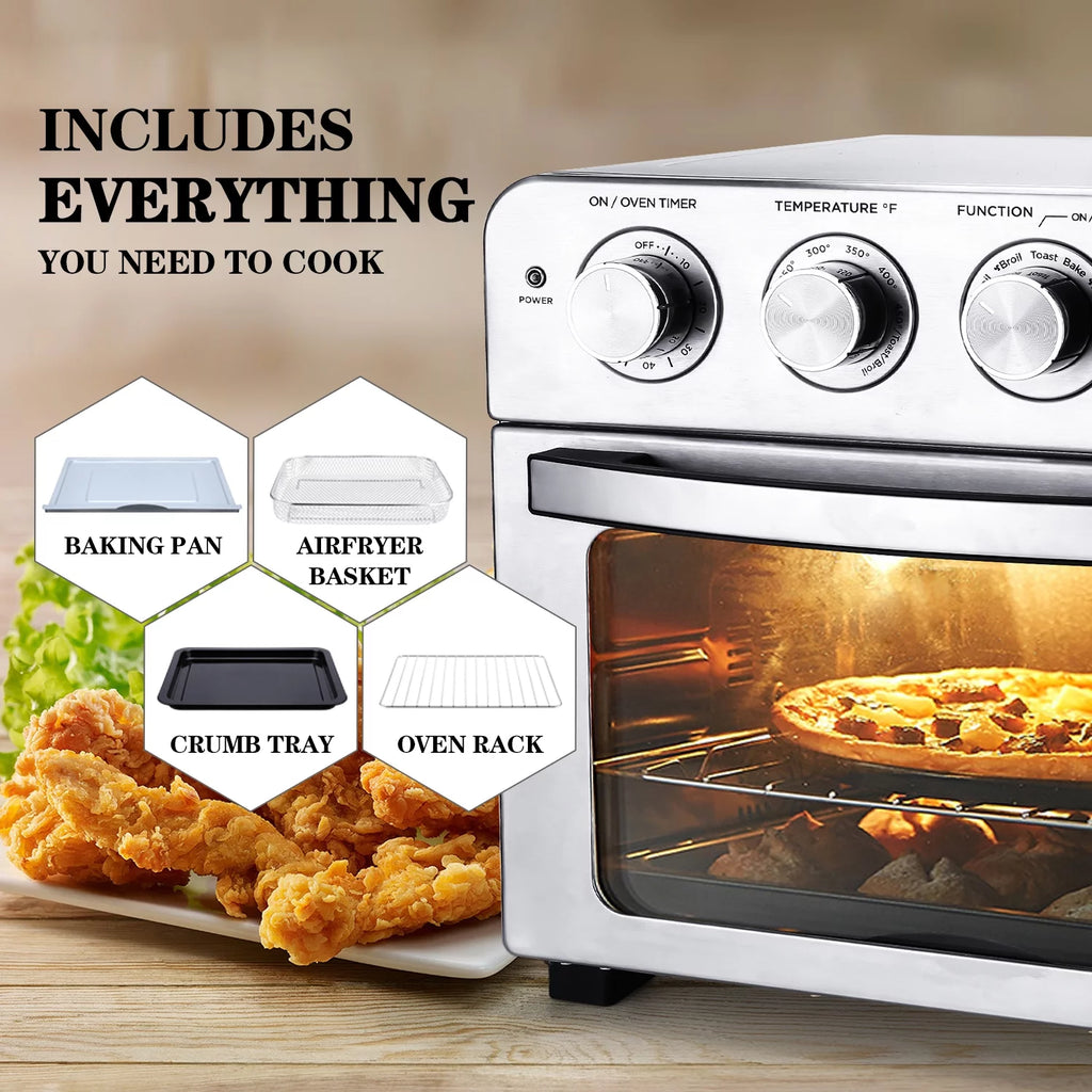 7-in-1 6 Slice 23QT Air Fryer Toaster Oven Combo J3924