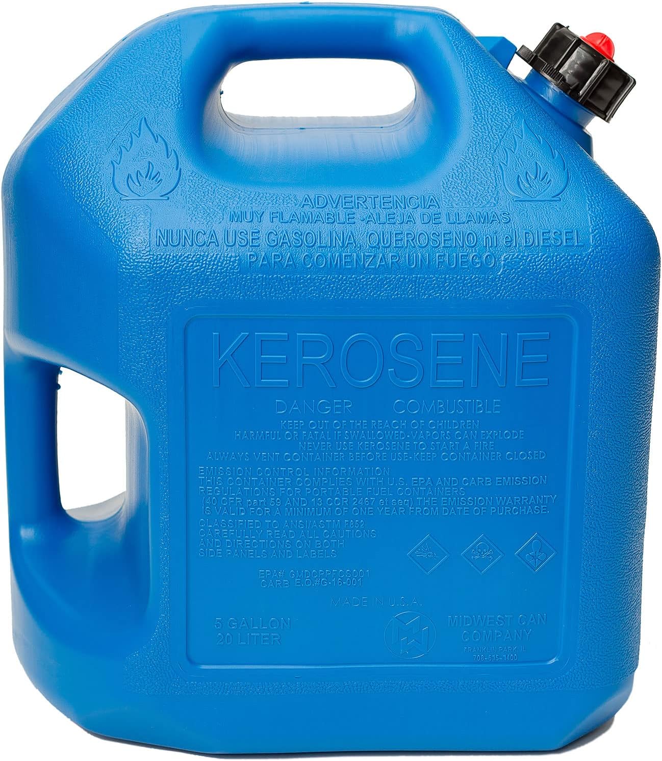 5-Gallon Blue Kerosene Gas Can Container (2 Pack) X365141