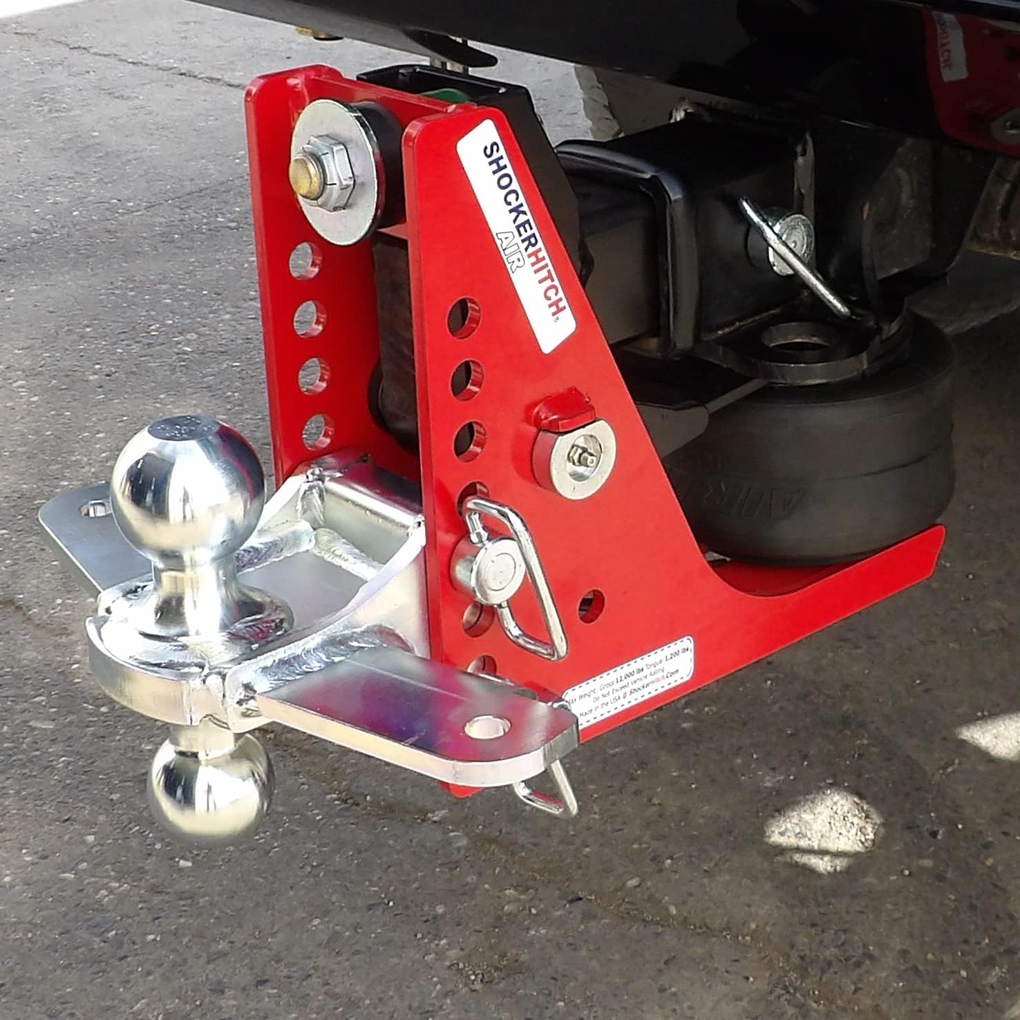 Air Hitch with Sway Control Ball Mount, 2" Hitch - 12,000 lbs X480125