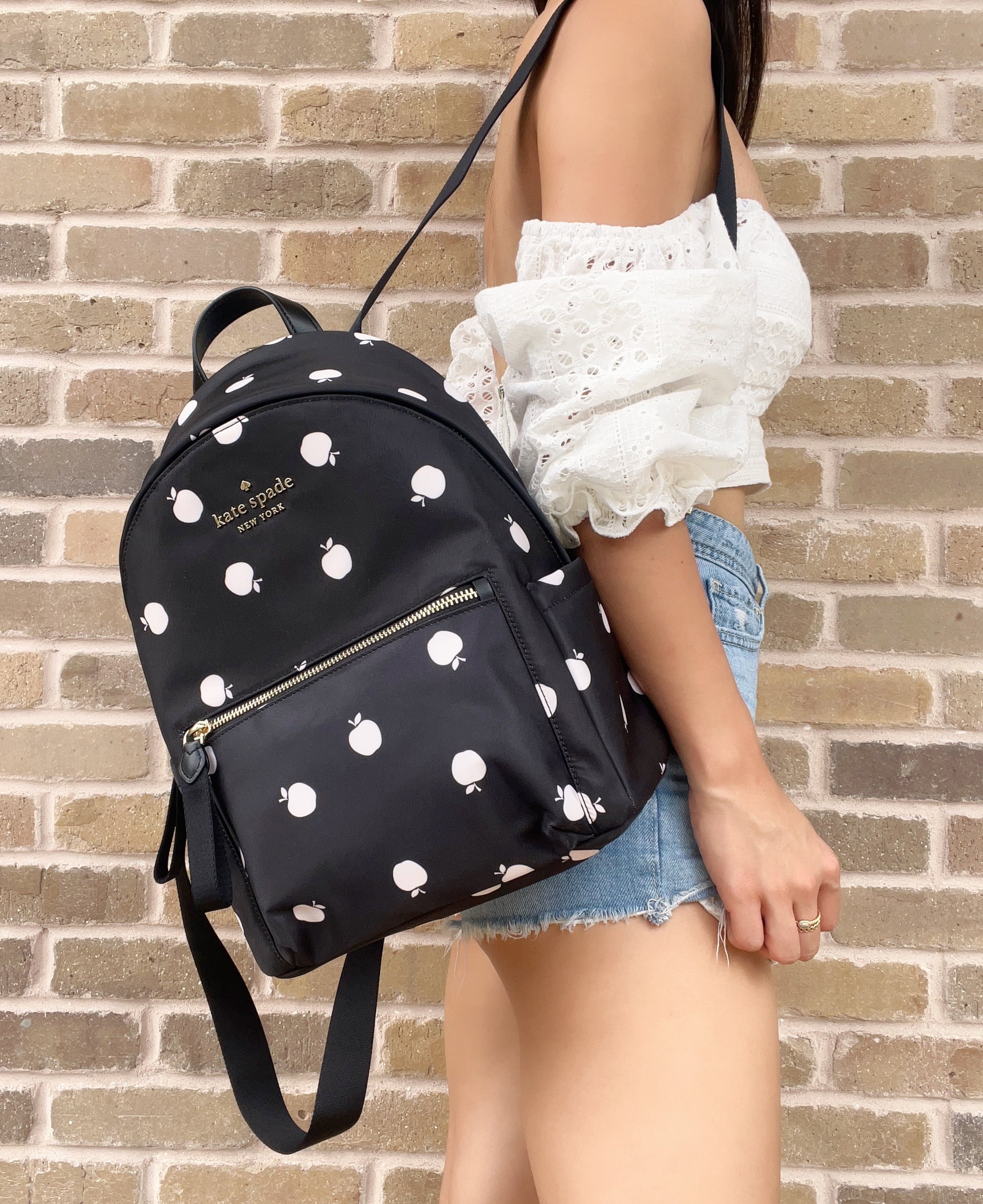 Black Multi Nylon Backpack Q85708