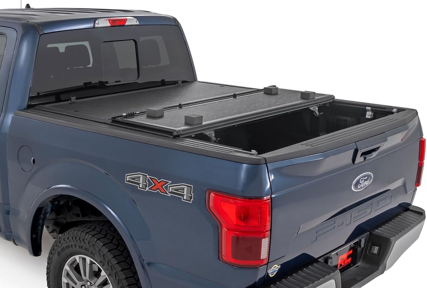 Hard Low Profile Tri-Fold Truck Bed Tonneau Cover for Ford F-150 (2015-2020) - Fits 5'7" Bed E61759