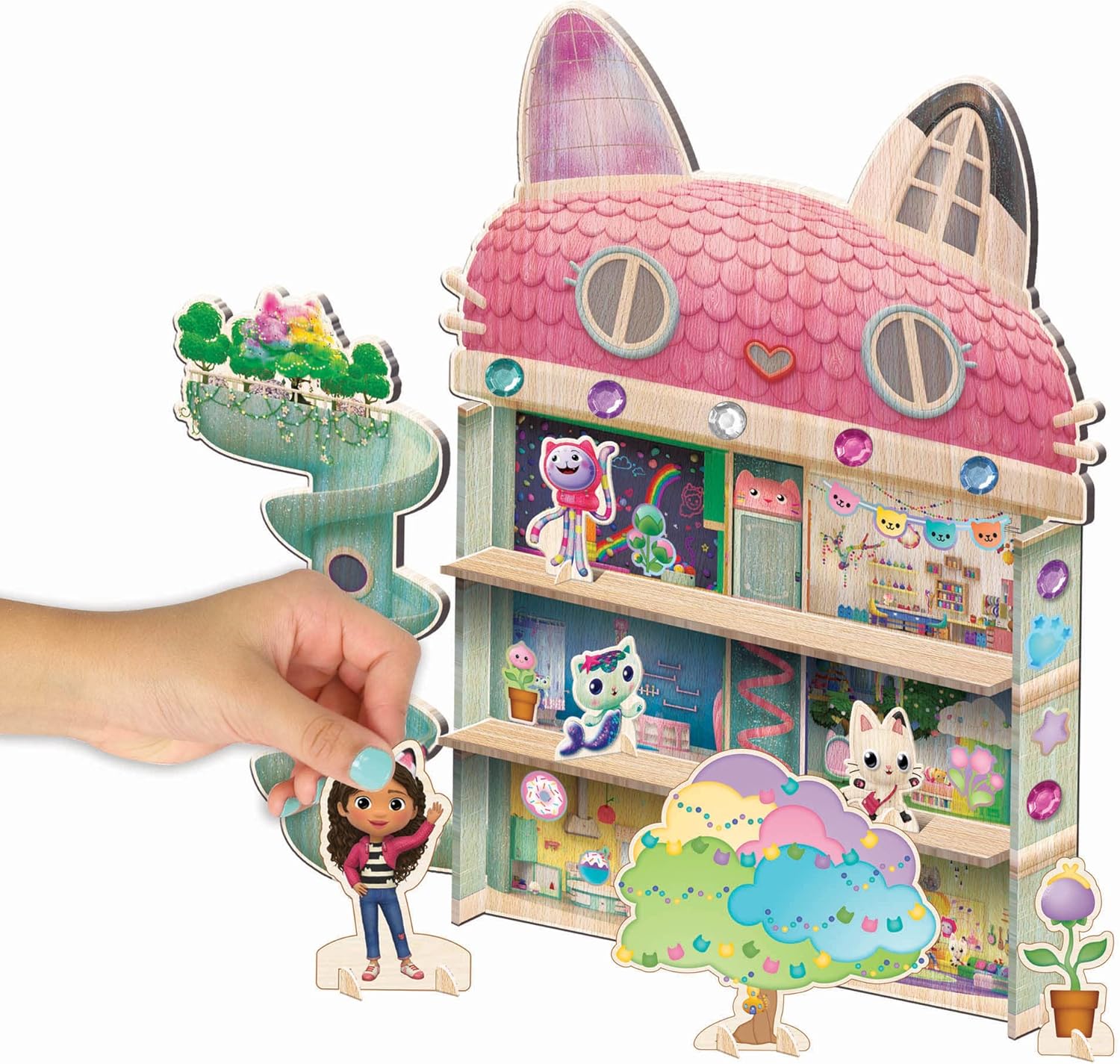 Wood Dollhouse Activity K80779