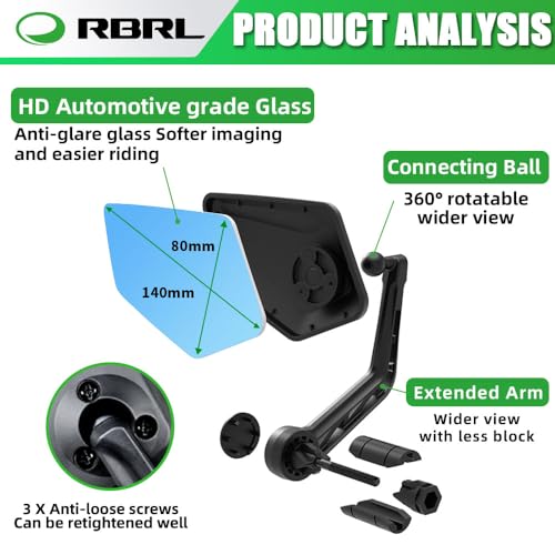 Scratch Resistant Bike Rear View Mirror E524396
