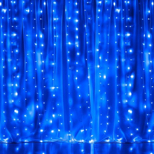 300 LED Warm White Curtain Lights I250626