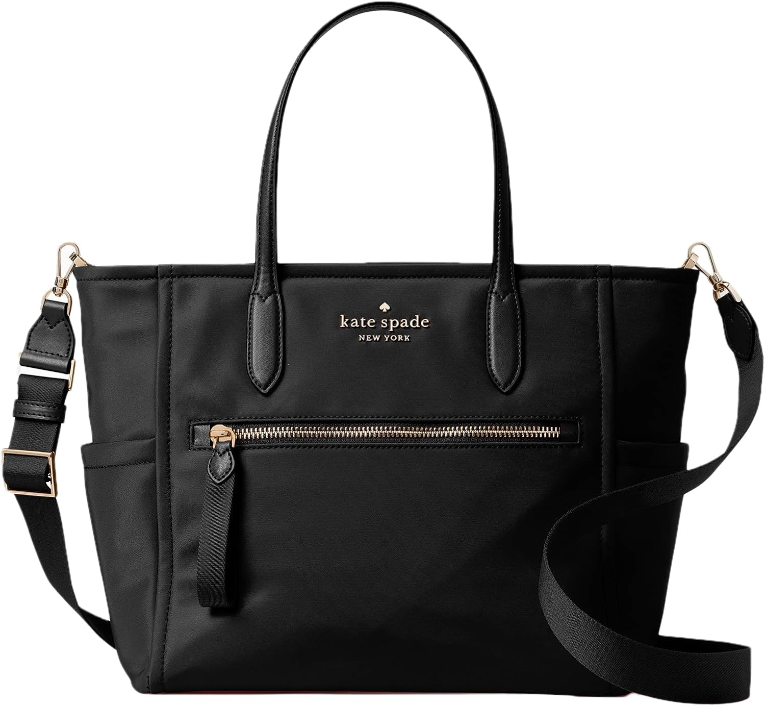 Black Nylon Satchel V715