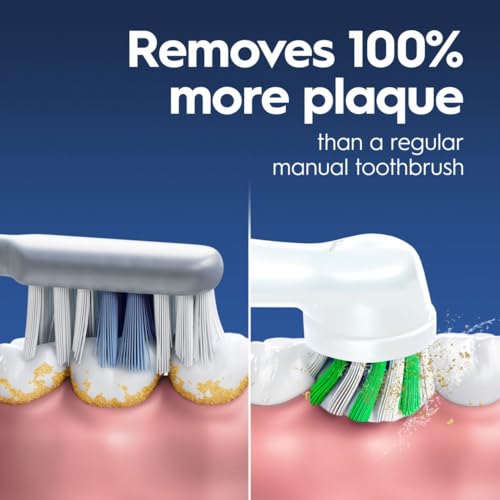 Midnight Black Rechargeable Electric Toothbrush with 1 Replacement Brush Head, Travel Case A3585