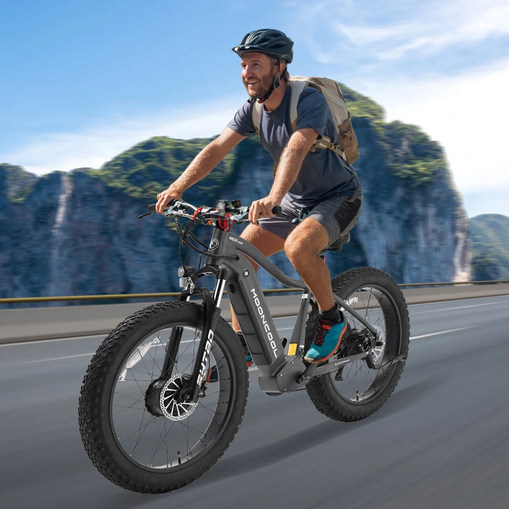 26" x 4" Fat Tire Electric Bike with 48V 15AH Removable Battery A480