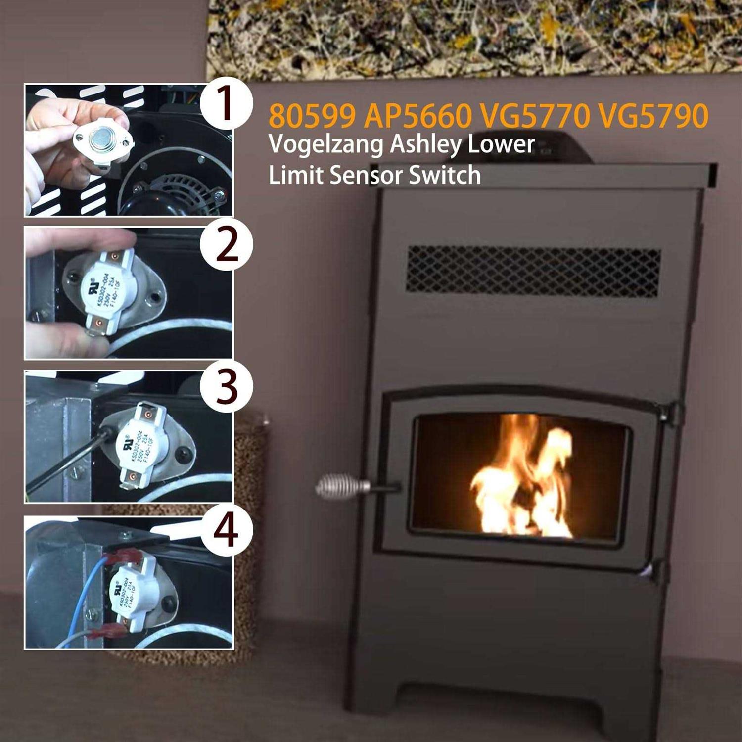 Pellet Stove Ceramic Exhaust Thermodisc Low Limit Sensor Switch A7341