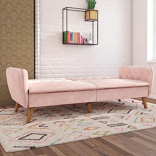 Camel Faux Leather Memory Foam Futon F32653