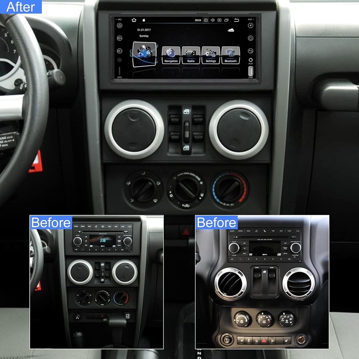 7 inch Touch Screen Car Stereo P7173