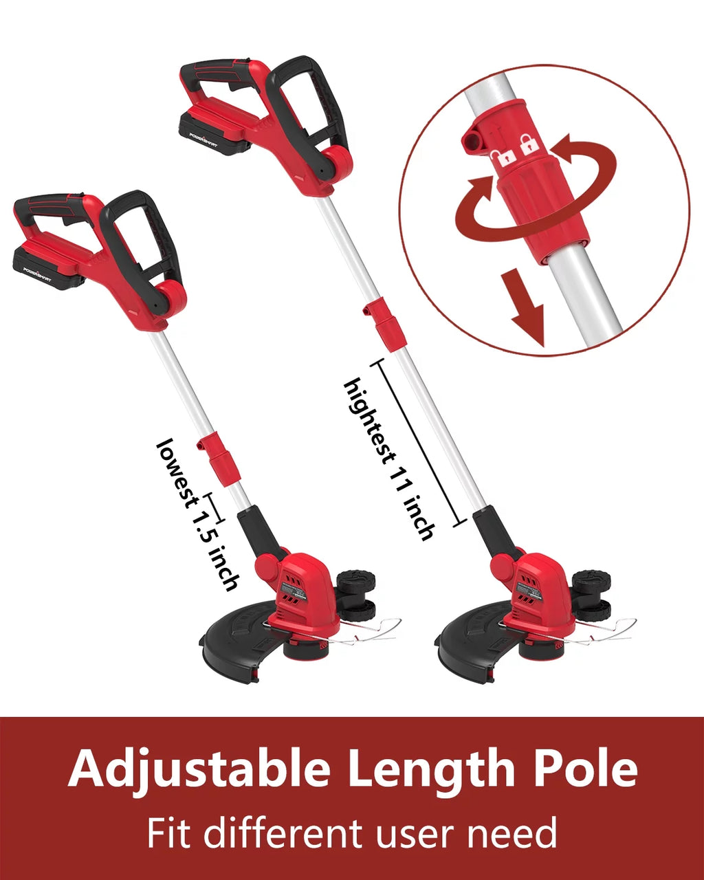 20V 12-inch Cordless String Trimmer with 2 Ah Battery and Charger Z125841