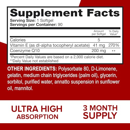CoQ10 200mg Softgels, 60 Count C8511