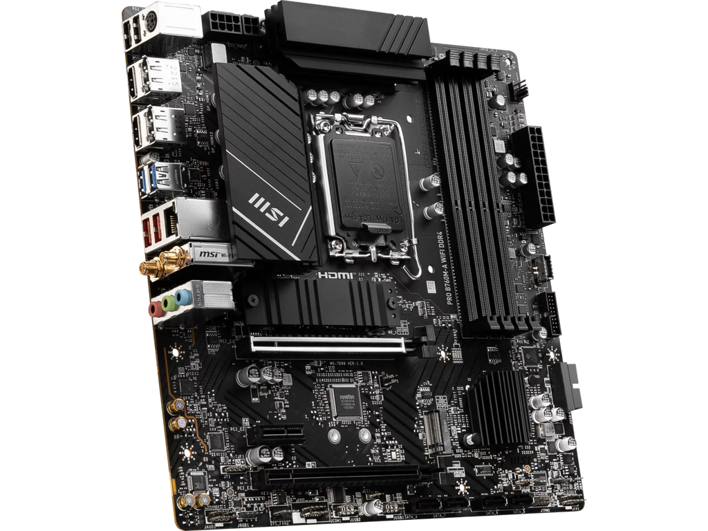 Micro ATX Motherboard with WiFi 6 and 2.5Gb LAN R105297