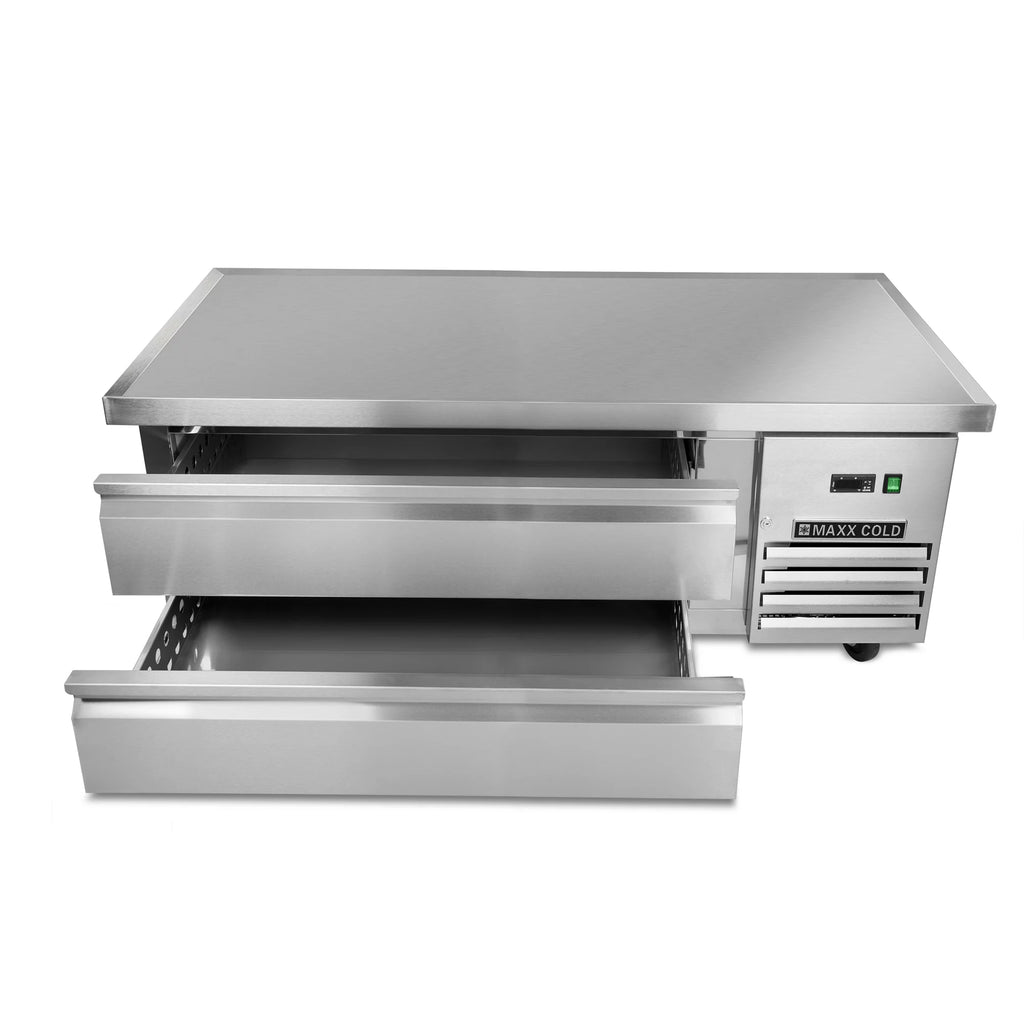 Two-Drawer Refrigerated Chef Base, 62"W, 8.8 cu. ft., Stainless Steel L9995
