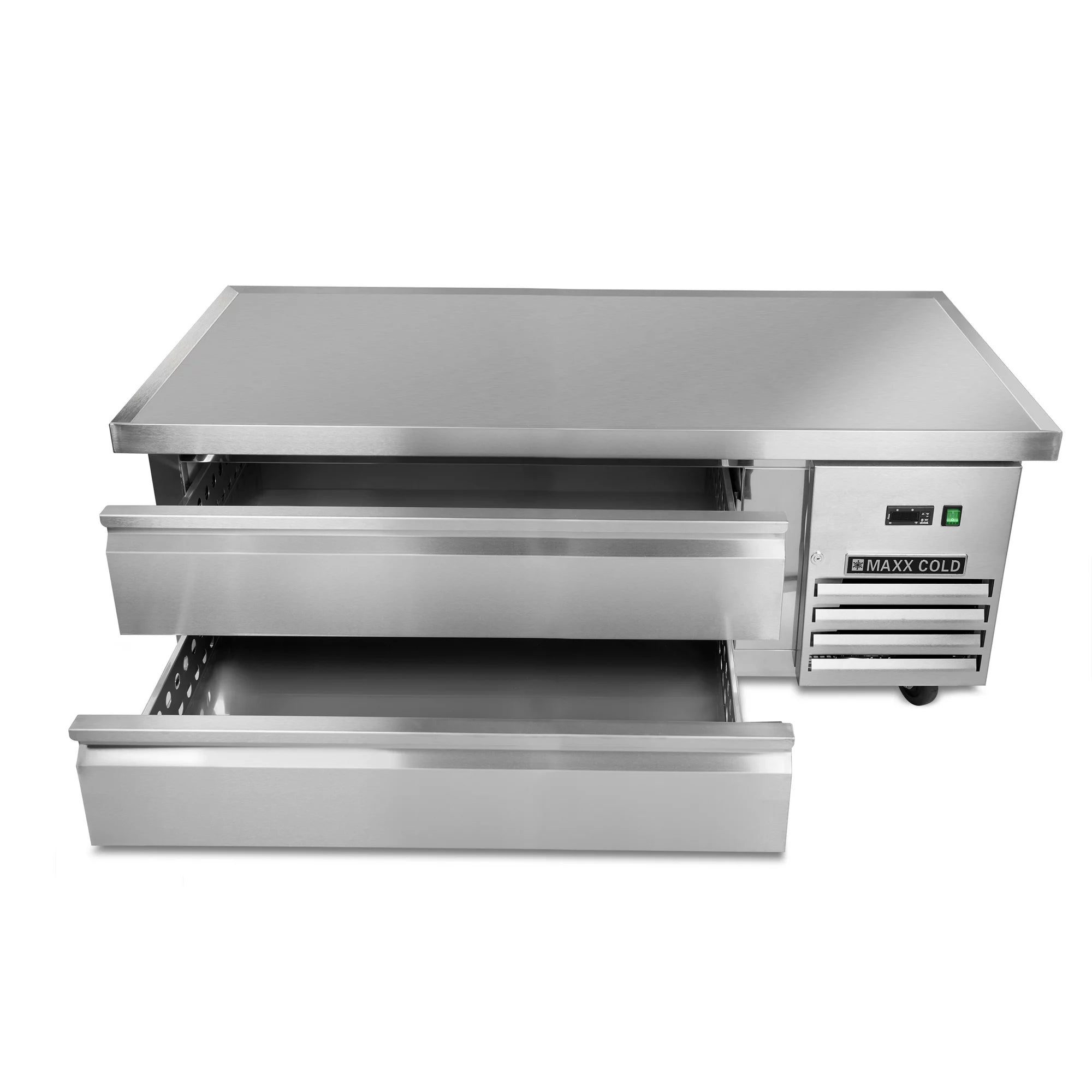 Two-Drawer Refrigerated Chef Base, 62"W, 8.8 cu. ft., Stainless Steel L9995