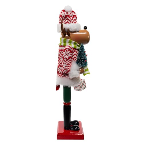 15-inch Wooden Reindeer Nutcracker M247722