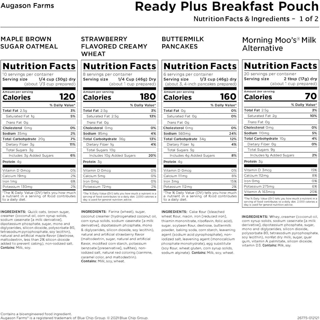 30-Year Shelf Life Emergency Food Supply T49817