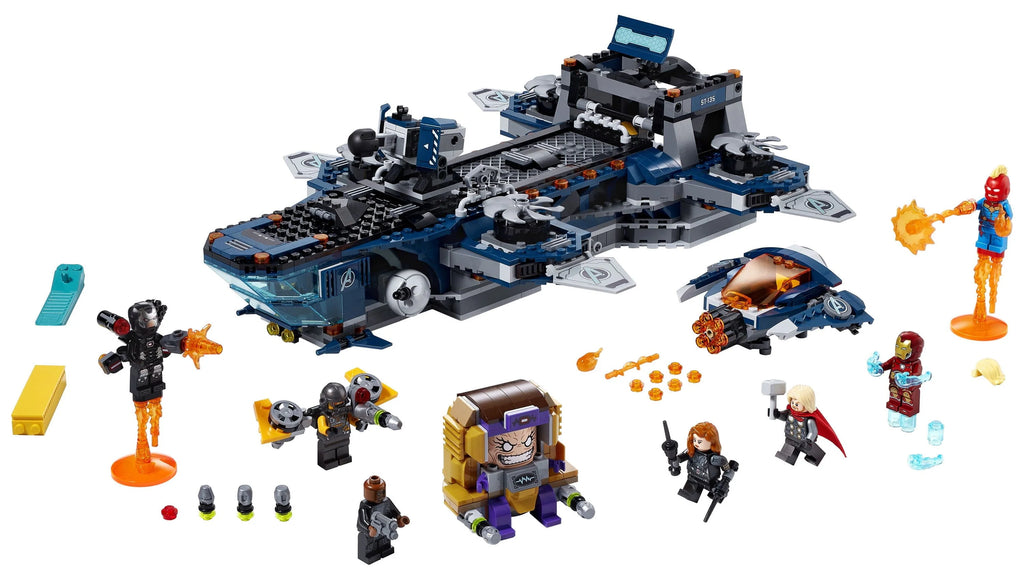 LEGO Marvel Avengers Helicarrier Brick Building Toy with Action Minifigures (1,244 Pieces) D7703