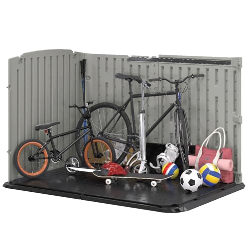 Horizontal Outdoor Storage Shed, 57.5" W x 79.75" D x 52" H U793084