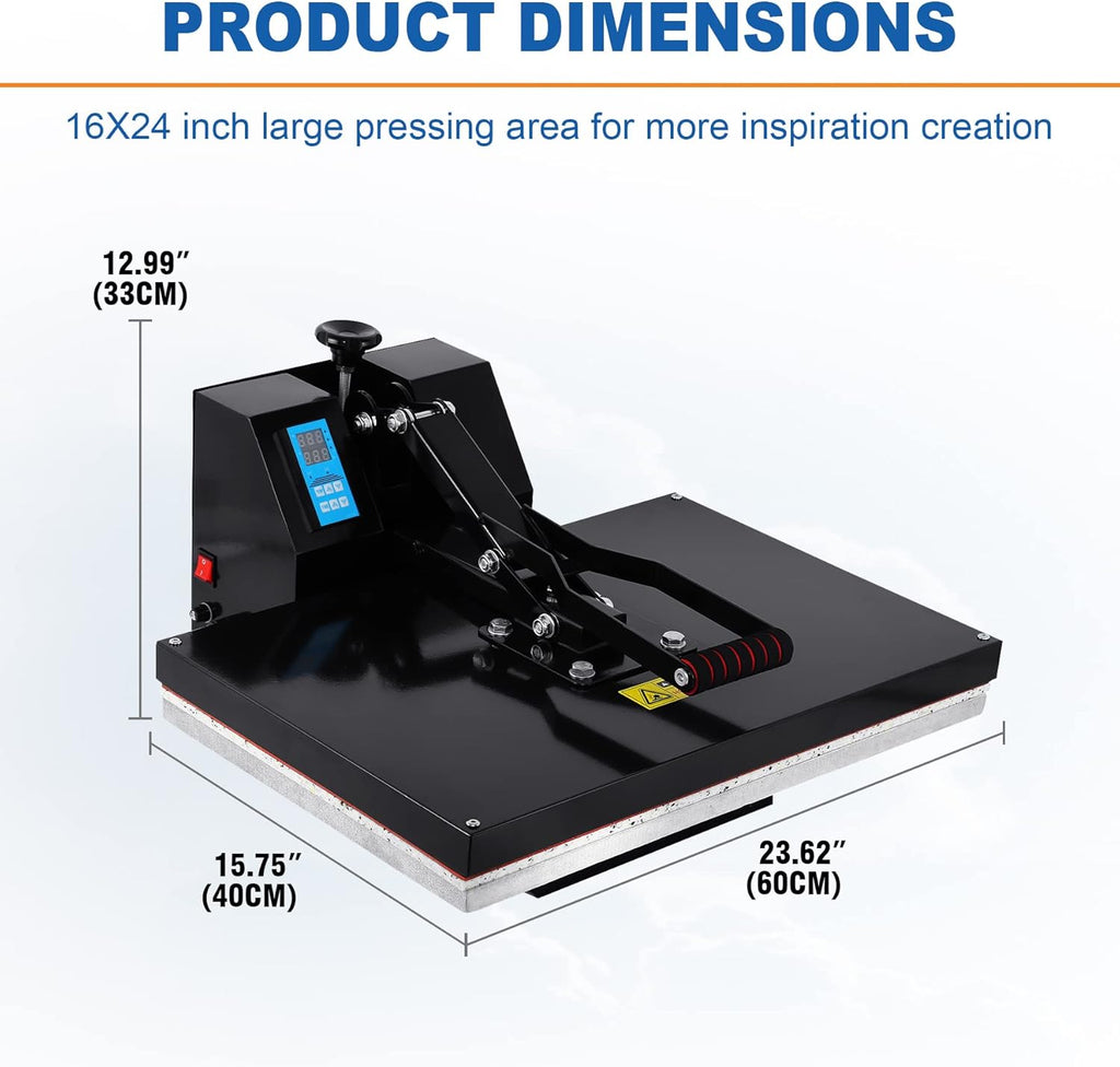 16x24" Clamshell Heat Press Machine X912