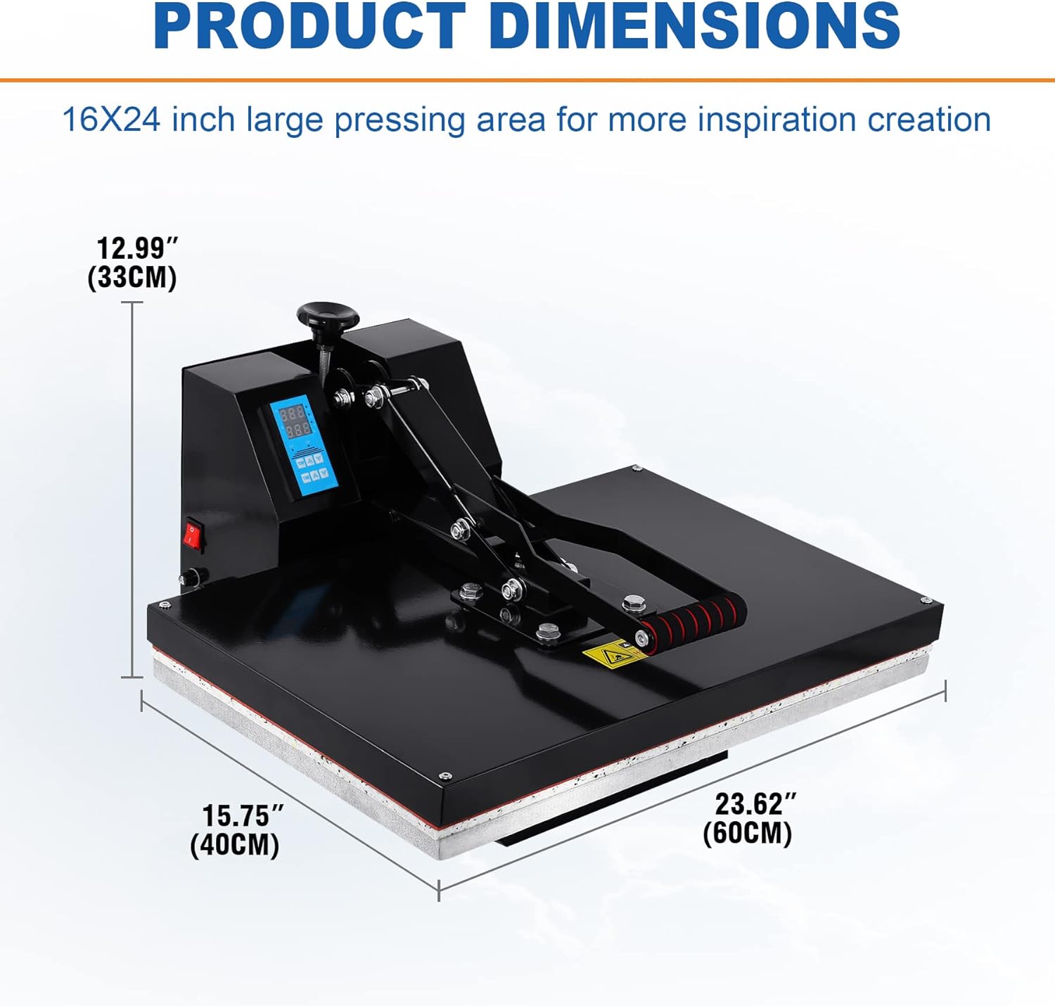 16x24" Clamshell Heat Press Machine X912