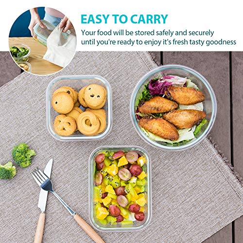 24 Piece Glass Food Storage Containers with Lids D970584