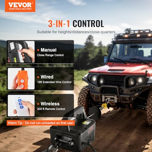 440 lbs Lifting Capacity Electric Hoist with Wireless Remote Control K3445