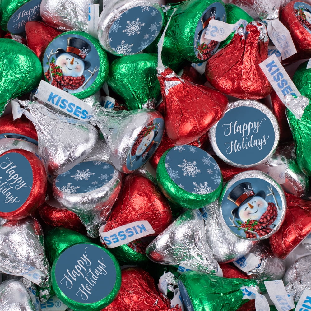 100 Pcs Christmas Candy Party Favor Kisses Chocolate (1 lb) D5409