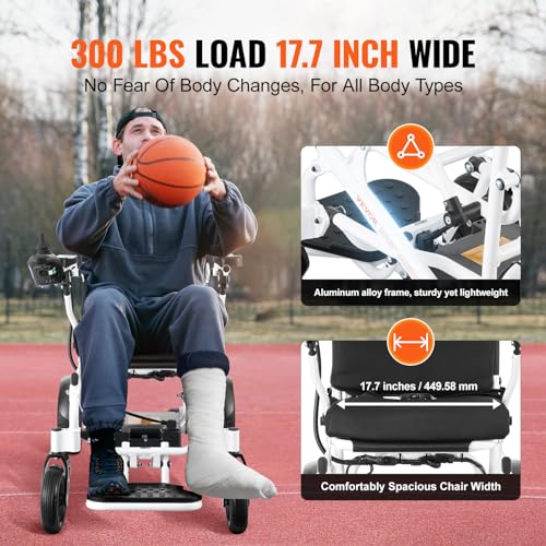 Lightweight Foldable Aluminum Alloy Electric Wheelchair J89152