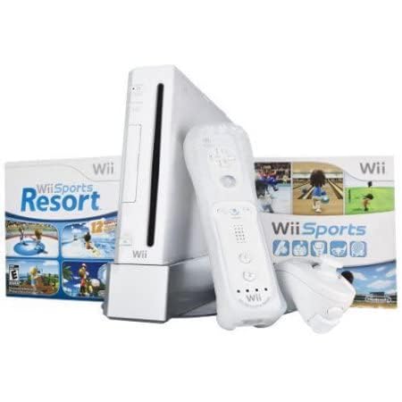 White Wii Bundle with Wii Sports & Wii Sports Resort C157
