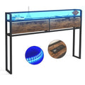Queen Size LED Headboard with Storage and USB R694