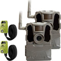 Cellular Trail Camera with No Glow, HD Photo and HD Video (2 pk) with Two Steel Reinforced Straps M69591