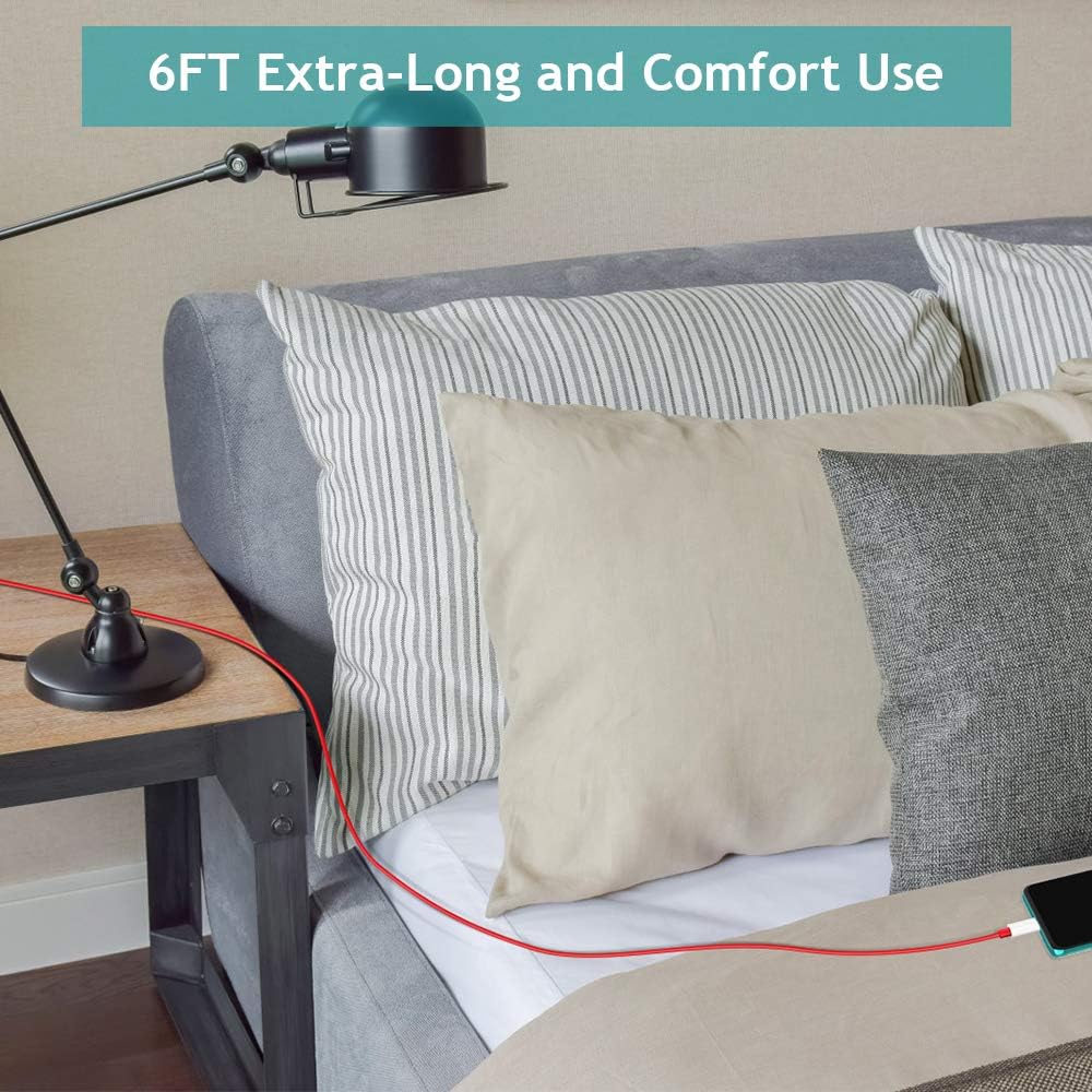 6FT 2Pack USB C to USB C Charging Cable K1256