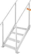 4 Step Aluminum Dock Steps with Nonslip Pedals T9173