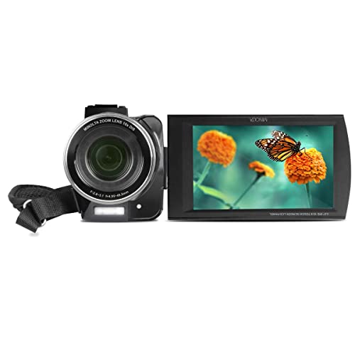 4K Ultra HD Camcorder with 10x Optical Zoom (Black) W150040