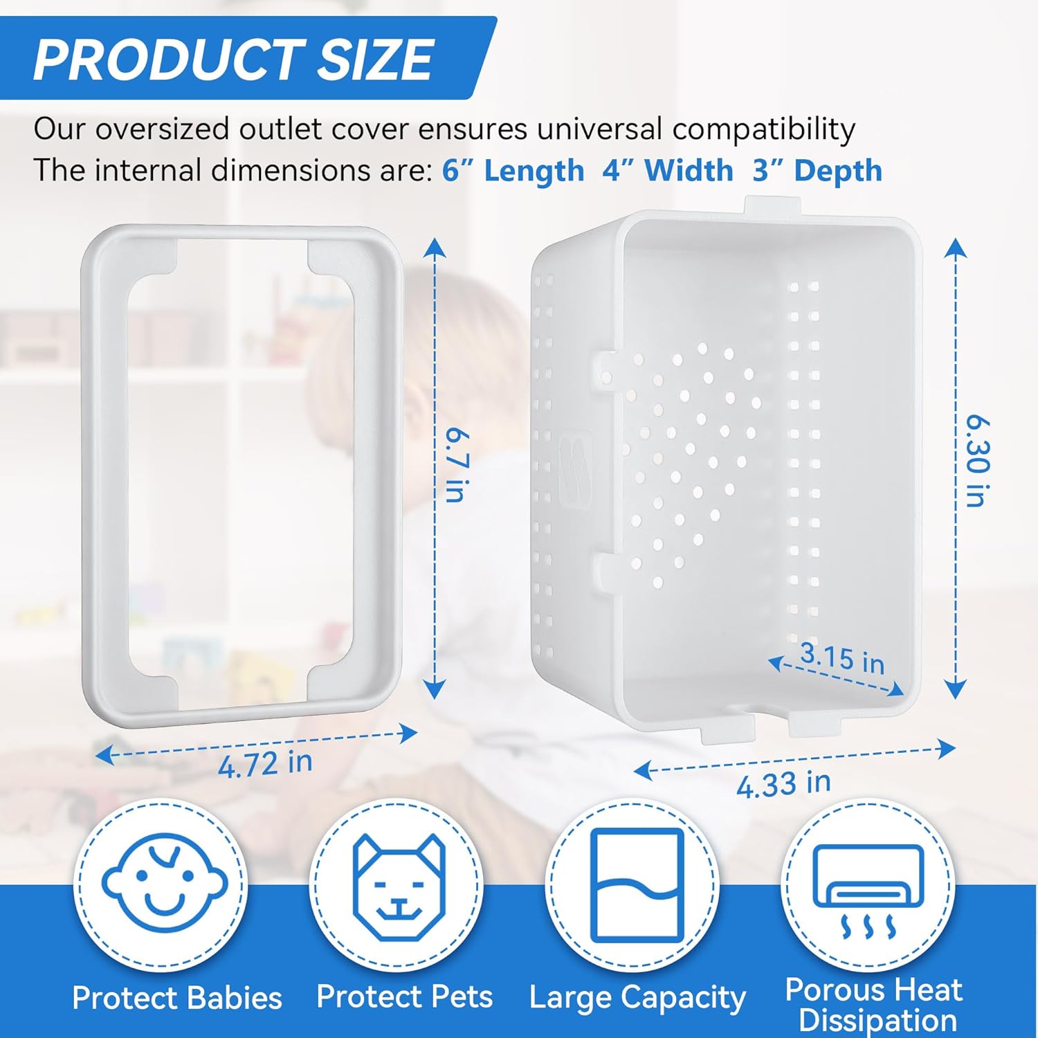 2Pack Extra Large Outlet Covers Box S51096